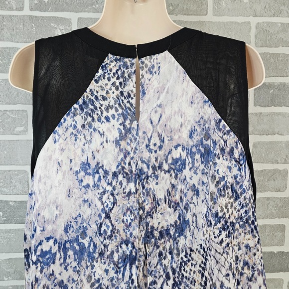 Jennifer Lopez Snakeskin Beaded Halter Top Women's Large Sleeveless Blouse Party - Picture 4 of 14